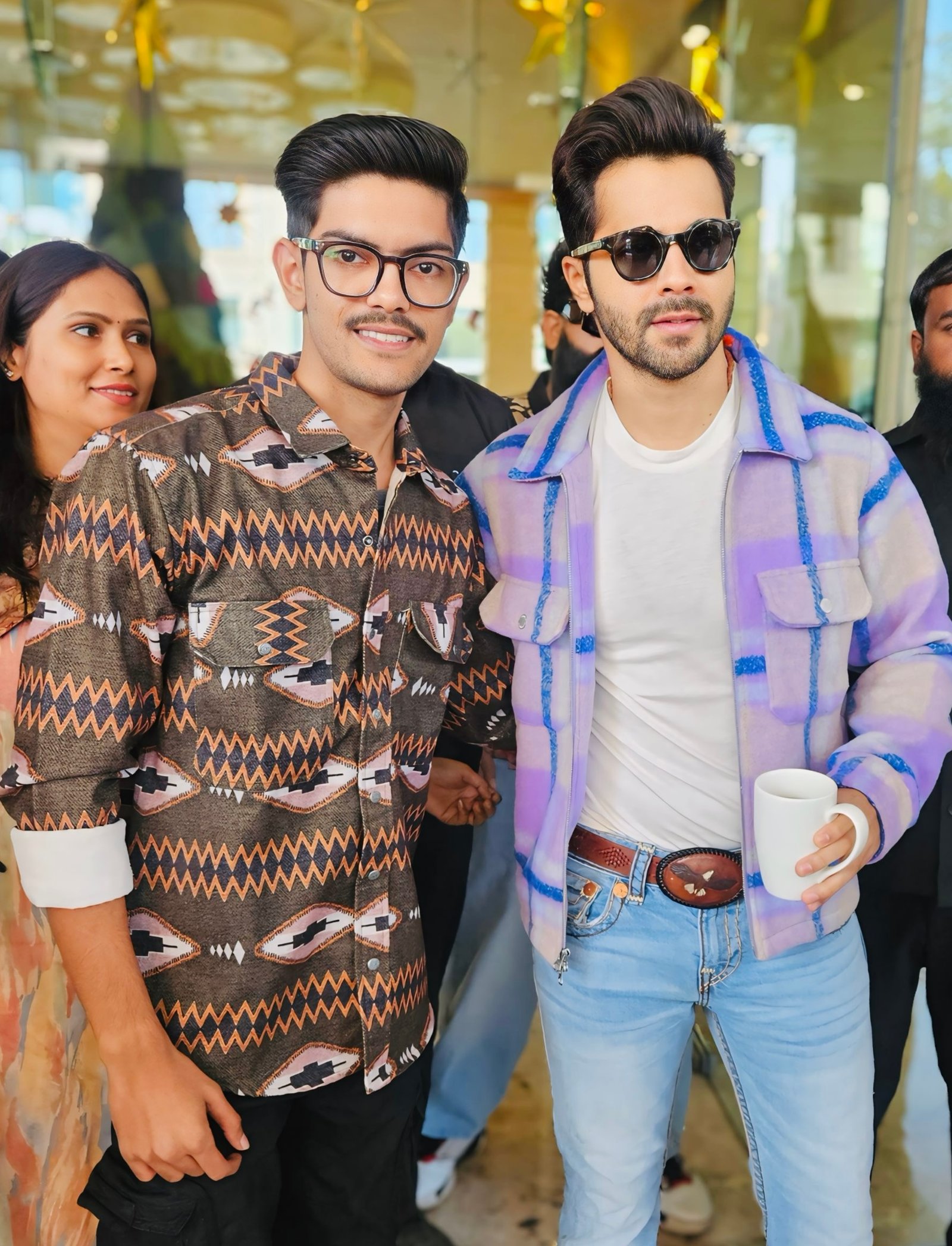 Ronit Raj with a celebrity